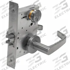 CORBIN RUSSWIN Door Lockset: Classroom Security Lever Locksets, Chrome, ADA Compliant (MPN ML2052 NSA 626). Key specifications — attr1024149: Not Ligature-Resistant; attr1011488: CORBIN RUSSWIN; attr1024446: F32; attr1011524: No Message; attr1011506: NSA Lever; attr1011485: Yes; attr1059461: Satin Chromium-Plated : Steel.