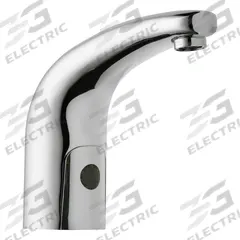 CHICAGO FAUCETS Bathroom Sensor Faucet: HyTronic Traditional, Cast Brass, Polished Chrome Finish (MPN WWG116.101.AB.1T). Key specifications — Brand: CHICAGO FAUCETS; Includes: Mounting Hardware; Series: HyTronic Traditional.