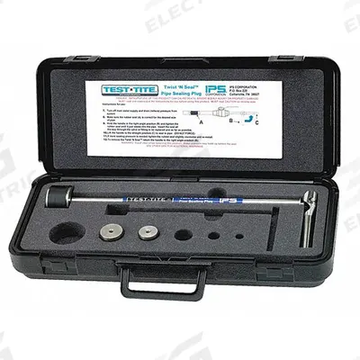 TEST-TITE Twist N Seal Kit: 1 1/4 in – 2 in Pipe Size Range, For PVC - Internal Pipe Shut-Off Tools