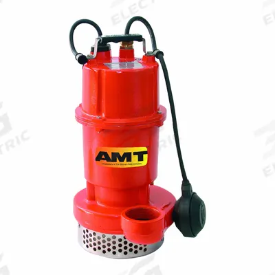 AMT PUMPS Submersible Sump Pump: 1/2 hp, 1/4 in Max. Dia. Solids, Continuous Duty - Heavy-Duty Submersible Electric-Operated Dewatering Pumps