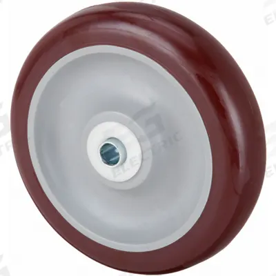 APPROVED VENDOR Caster Wheel: 5 in Wheel Dia., 1 1/2 in Wheel Wd, Polyurethane - Polyurethane Tread on Plastic Core Wheels