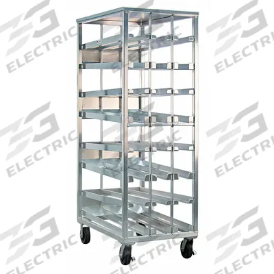 NEW AGE Can Rack: Full Size, 8 Shelves, 156 Cans Held, Mobile, 81 1/8 in Overall Ht - Mobile Can Racks