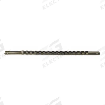 PROTO Socket Rail: Silver, 1 in Overall Wd, 7 Posts/Slots, Steel - Socket Rails & Trays