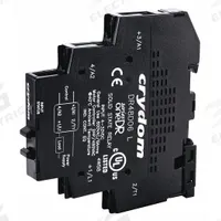 CRYDOM Solid State Relay: DIN-Rail Mounted, 48 to 600V AC Output, Heat Sink Integral, SCR (MPN DR24D06R). Key specifications — Brand: CRYDOM.