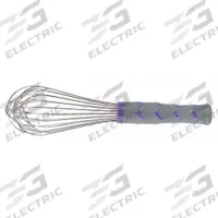 VOLLRATH Whip: 10 in Overall Lg, Nylon Handle, Purple Handle, NSF Certified, Purple (MPN 47002). Key specifications — Brand: VOLLRATH; Dishwasher Safe: No; Handle Material: Nylon; NSF Certified: Yes; Handle Color: Purple.