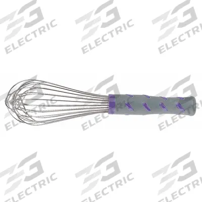 VOLLRATH Whip: 10 in Overall Lg, Nylon Handle, Purple Handle, NSF Certified - Whisks