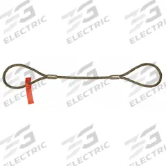 Sling,Wire Rope,6 Ft L,Vert Cap 2200 lb (MPN 38EZEEX6). Key specifications — Brand: LIFT-ALL; Rope Coating Type: Galvanized; Sling Material: Steel; Source of Supply: Made in USA.