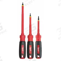 MILWAUKEE Tether ReadyInsulated Screwdriver Set: 1-10 Pieces, 3 Pieces, Phillips/Slotted Tip (MPN 48-22-2203). Key specifications — attr1205274: MILWAUKEE; attr1205269: #1.