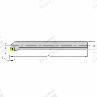 ULTRA-DEX USA Indexable Boring Bar: HM08J SCLPR2 (MPN 940-000-028) - Indexable Boring Bars