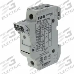 BUSSMANN Fuse Block: Finger-Safe, 1 Pole, DIN Rail Mounting, Box Lug Termination (MPN CHCC1DI-48U). Key specifications — Brand: BUSSMANN.