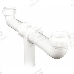APPROVED VENDOR Center Outlet Waste Tee: Plastic, White, 1 1/2 in Nominal Pipe Size, Direct/Slip (MPN 1PNY4). Key specifications — Includes: Threaded Tube; Brand: APPROVED VENDOR; Material: Plastic; Connection Type: Slip.