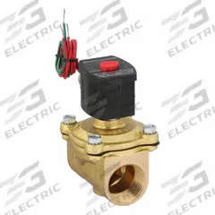 REDHAT Solenoid Valve: 2-Way, Normally Closed, 1 1/4 in Pipe Size, 120V AC, High Flow, Brass Body (MPN EF8210G055). Key specifications — Pipe Size: 1-1/4 in; Voltage: 120V AC; Brand: REDHAT; Coil Enclosure: Explosion Proof.