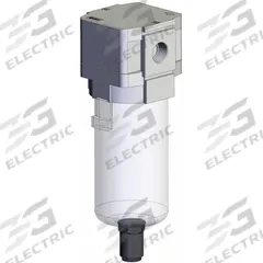 SMC Compressed Air Filter: Water Separator, 3/8 in NPT, 0.3 micron, 38.9 cfm, Plastic Bowl, AFM (MPN AFM40-N03D-Z-D). Key specifications — attr110055: AFM; attr110008: SMC.