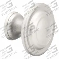 PRIME-LINE Closet Door Pull Knob: Silver, Zinc, Satin Nickel Plated, 1 3/8 in Projection (MPN N 7372). Key specifications — Finish: Satin Nickel Plated; Brand: PRIME-LINE; Color: Silver; Material: Zinc.