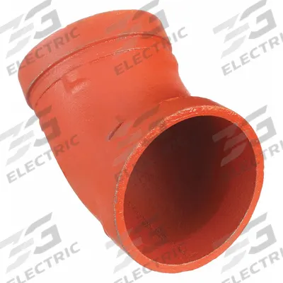 GRUVLOK Metal Pipe Elbow: 45° Elbow, 6 in x 6 in, Ductile Iron - Grooved Pipe Fittings