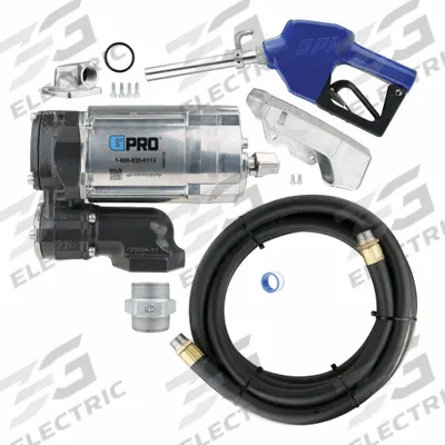 GPI Electric Drum Pump: 20 gpm Max. Flow Rate, 230 V AC, 1/2 hp HP, Pump with Hose & Nozzle - Bung-Mount AC-Powered Fuel Transfer Pumps