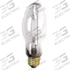 HID Bulb: Universal Burning, B17, Medium Screw (E26), 100 W Watt, 2000K, High Pressure Sodium (MPN LU100/MED/ECO). Key specifications — Color Temperature: 2000K; Brand: GE LAMPS; Shatter-Resistant: No.