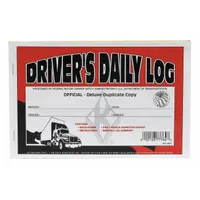 JJ KELLER Simplified Driver Logbook: Driver's Daily Log Book, Carbon, English, 2-Ply, 31 Forms, Book (MPN 8527). Key specifications — Forms Included: Simplified DVIR; Features: Includes Total Mileage Today Box, Home Terminal Address Line, and "From" and "To" Lines; Format: Book; Includes Carbon: Carbon; Language: English; Log Type: Driver's Daily Log Book; Ply Count: 2-Ply.