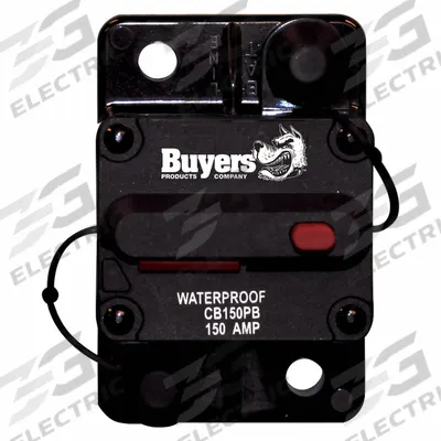 BUYERS PRODUCTS Automotive Circuit Breaker: CB, 42V DC, 150 A at 42V DC - Surface Mount Automotive Circuit Breakers
