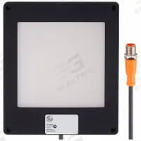 IFM Backlight Illumination Unit: Infrared Light, 100 mm x 100 mm Field, M12 Connector, 24V DC (MPN O2D945). Key specifications — Brand: IFM; Electrical Connection Type: M12 Connector; Illuminated Field: 100 mm x 100 mm; Operating Voltage: 24V DC; Type of Operation: Permanent Light/Pulse Operation.