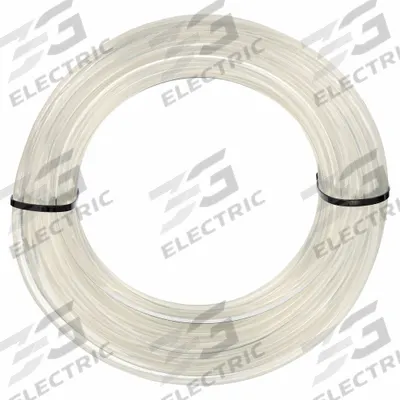 EAGLE BELTING Round Belt: Clear, 1/4 in Dia, For 2 1/2 in Min Pulley Dia, 100 ft Overall Lg - Solid-Core Smooth Round Belts