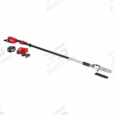 MILWAUKEE Battery-Powered Pole Saw Kit: 10 in Blade Lg, 9 ft to 13 ft Reach, 12.0 Ah - Battery-Powered Pole Saws