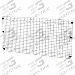 HUSKY RACK & WIRE Welded Wire Panel: 4 ft H x 8 ft W x 1 1/2 in D, Black, Powder-Coated (MPN V0804). Key specifications — attr1283297: Powder-Coated; attr1283316: Steel; attr1283313: Yes; attr1283333: HUSKY RACK & WIRE.