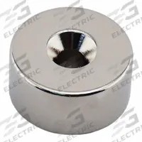 APPROVED VENDOR Rare Earth Magnet: Neodymium, 1 in Outside Dia, 0.5 in Thick, Ring Magnet, 45 (MPN NR010022NCTS). Key specifications — Color: Silver; Max Pull Force: 45.55 lbf.
