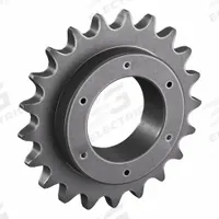 TRITAN Sprocket: For 100 Chain, 21 Teeth, 8.387 in Pitch Dia, 9.04 in Outside Dia, Steel (MPN 100E21H). Key specifications — Brand: TRITAN; Required Bushing Series: E.