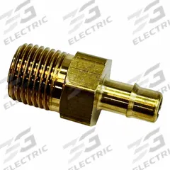 MEM-CO Mini Barbed Fitting Adapter: 3/4 in ID x 3/4 in Pipe x 5/8 in ID Size, MNPT x Tube, Brass (MPN 3/4B12). Key specifications — Brand: MEM-CO.