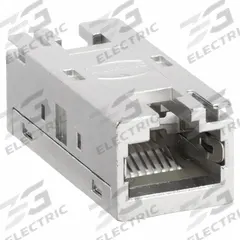 HARTING RJ45 Service Interface Coupler, Female-to-Female: RJ Industrial®, Cat6, Data, 8 Poles, IP20 (MPN 09455451560). Key specifications — Housing Material: Zinc Die-Cast; IP Rating: IP20; Mounting Type: Coupler; Performance Category: Cat6; Application: Data; Connector Gender: Female; Connector Orientation: Straight; RJ45 Connector Type: Female-to-Female Coupler.