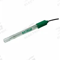 EXTECH Electrode: 601500, pH, 0 to 14 pH, Bulb, 1 m Cable Lg, BNC, Ceramic, 1/2 in Overall Dia. Key specifications — Manufacturer Part Number: 601500; Product Type: Electrode; Junction: Ceramic; Connection Type: BNC; Test Parameters: pH; Tip Shape: Bulb; Material: Polymer; Range: 0 to 14 pH.