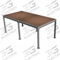 PORTA-KING High Density Board Mezzanine: 12 ft x 24 ft x 9 ft, Unassembled, 288 sq ft (MPN PK-1224HD). Key specifications — attr15202: High Density Fiberboard; attr15192: PORTA-KING.