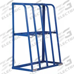 VESTIL Vertical Storage Rack: Starter, 48 in x 24 in x 60 in, 4 Bays, Blue, Vertical (MPN SSRT-47). Key specifications — Rack Configuration: Starter; Usable Bay Dimensions WxD: 9-3/4 in x 60-7/8 in; Orientation: Vertical; Color: Blue; Brand: VESTIL.
