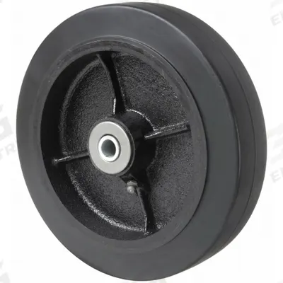 APPROVED VENDOR Caster Wheel: 8 in Wheel Dia., 2 in Wheel Wd, Rubber, 1,175 lb Load Rating - Rubber Tread on Iron Core Wheels