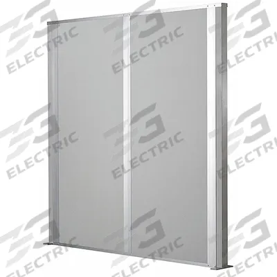PORTA-KING Partition Wall: 10 ft x 12 ft, Vinyl, Gray - Vinyl-Covered Partition Walls