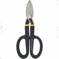 STANLEY Tinners Snip: Left/Right/Straight, 10 in Overall Lg, 2 in Cutting Lg, Steel, Plastic, Steel (MPN FMHT73571). Key specifications — attr308531: Plastic; attr308530: Steel; attr308532: Steel; attr308533: No; attr308535: Cold Rolled Steel; attr308541: 26 ga (Stainless Steel); attr308546: Straight; attr324897: STANLEY.