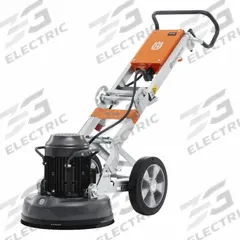 HUSQVARNA Floor Grinder: Walk-Behind, Single Disc, 1 Discs, 15 3/4 in Disc Dia., 15.7 in Grinding Wd (MPN PG 400). Key specifications — attr122134: HUSQVARNA; attr122146: Single Disc; attr122160: Walk-Behind; attr122165: Clockwise.