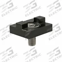 Tube Handle: 25 mm x 20.7 mm x 19.7 mm, 25 Series, Black, UHMW (MPN 25-2067). Key specifications — Brand: 80/20; Material: UHMW; Product Type: Sliding Door Glide; Includes Fasteners: Yes; System of Measurement: Metric; Locking Type: Non-Locking.