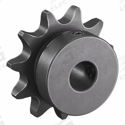TSUBAKI Single Strand Sprocket: 40, For 1/2 in Chain Pitch, 1/2 in Bore Dia, 11 Teeth - Size 40 Fixed-Bore Roller Chain Sprockets