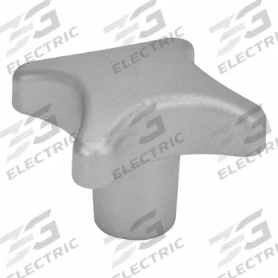 JW WINCO Stainless Steel Hand Knob; Stainless Steel 4-Prong Knob: Stainless Steel - Corrosion-Resistant 4-Arm Knobs with Threaded Hole