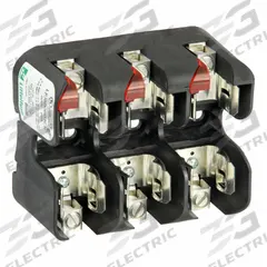 LITTELFUSE Fuse Block: Open Block Design, 3 Pole, 600 V AC, Box Lug, Indicating (MPN LFJ600603CID). Key specifications — Brand: LITTELFUSE.
