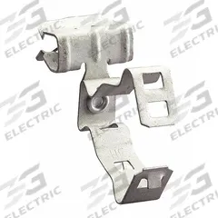 Beam Clip with Conduit & Pipe Hanger, Hammer-On: 1/2 in_3/4 in Trade Size, 25 lb Load Capacity, Gray (MPN 812M24SM). Key specifications — For Minimum Cable OD: 0.709 in; For Maximum Cable OD: 1.181 in; Compatible Conduit Trade Size: 1/2 in; 3/4 in; Compatible Conduit Type: EMT; Beam Flange Thickness: 1/8 in to 1/4 in; Material: Steel; Finish: Corrosion Resistant Coated.
