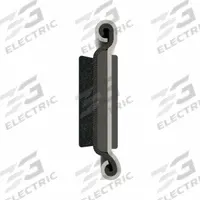 FAIRCHILD Edge Trim: Pile Lined Beaded, 8 ft Overall Lg, Rubber Outer (MPN 1281-4X2). Key specifications — Brand: FAIRCHILD; Color: Black; Outer Material: Rubber; Profile Shape: Pile Lined Beaded.
