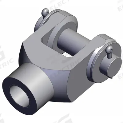 SMC Knuckle Joint: Fits 80 mm Bore Dia, M22 x 1.5 Thread Size, Y-08D - Clevis Mounting Hardware