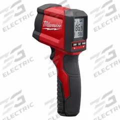 MILWAUKEE Infrared Thermometer: 2267-20, Avg/Difference/Max Temp/Min Temp, Fixed @ 0.95 to 0.95. Key specifications — Features: Clear Button Functions; Testing Functions: Average; Temperature Alerts: Low Temperature; Standards: FCC; Resolution °F: 0.1°F; Manufacturer Part Number: 2267-20; Mounting Style - NEW: Handheld Only; Intrinsic Safety - NEW: Not Specified Intrinsically Safe.