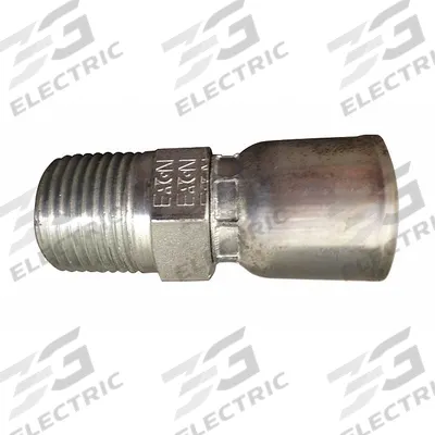 AEROQUIP Hydraulic Crimp Fitting: Steel x Steel, Straight, -16 For Hose Dash Size - Aeroquip Crimp Hydraulic Hose Fittings with NPTF Connection