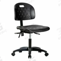 Ergonomic Chair: Polyurethane, Armless, Ht Range 17 1/4 in to 22 1/2 in, 18 in Seat Wd, 5 Casters (MPN BR-HPDHCH-RG-T1-A0-RC-BLK). Key specifications — Foot Support: No; Back Tilt Backward: 13.5°; Back Tilt Forward: 10.5°; Base Material: Nylon; Brand: APPROVED VENDOR; Product Type: Ergonomic Chair; ESD-Safe: Not ESD Safe; Seat Tilt Backward: 3°.