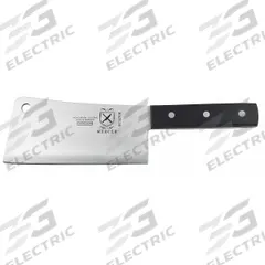 MERCER CUTLERY Cleaver: Wide, 6 in Overall Lg, Steel Blade, Polyoxymethylene Handle, Black Handle (MPN M14706). Key specifications — Brand: MERCER CUTLERY; Blade Material: Steel; Blade Type: Wide; Forged/Stamped: Stamped; Handle Color: Black; Handle Material: Polyoxymethylene; Knife Type: Cleaver; NSF Certified: No.