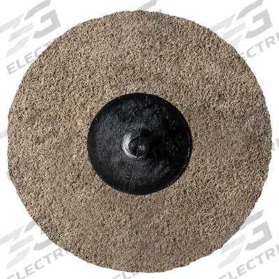ARC ABRASIVES Unitized Non-Woven Wheels: 3 in Dia x 1/4 in W, TR Quick-Change, Aluminum Oxide - Final Finishing Wheels for Carbon Steel & Soft Metals